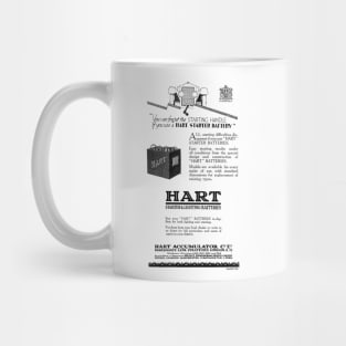 Hart Accumulator Co. - Starter Batteries - 1927 Vintage Advert Mug